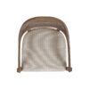 Americana - Mid-Century Modern Cane Back Dining Chair Textured Weave - Taupe Beige - Image 8