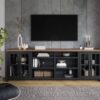 Essex - TV Stand Console For TVs Up To 100" - Black, Whiskey - Image 8