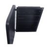 Recessed Metal Framed Medicine Cabinet With Mirror And Adjustable Shelves Wall Mirror With Storage For Bathroom - Black - Image 10