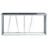 Firewood Rack, Log Holder With Roof, Log Storage, Firewood Stand For Outdoor Backyard Garden Patio Porch, Galvanized Steel - Gray - Image 3