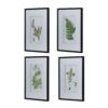 Botanical And Fern Wall Art, Wall Decor For Living Room Dining Room Entryway (Set of 4) - White / Black - Image 3