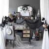 Pumpkin Decor, For Holiday Halloween Decoration - Black / White - Image 13
