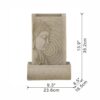Indoor Buddha Water Fountain, Polyresin Tabletop Fountain With LED Light - Beige - Image 5