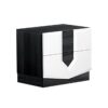Vios - Zebra High Gloss Nightstand - White - Image 2