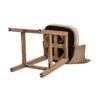 Bahama - Cane High Back Swivel Counter Stool With Recessed Arms Textured Weave - Taupe Beige - Image 9