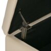 Dover - Square Coffee Table Storage Ottoman - Satin Cream - Image 8