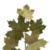 Velvet Maple Leaf Spray, Botanicals Decor For Harvest Festival Fall Festival & Thanksgiving Table Decorations (Set of 6) - Green - Image 5