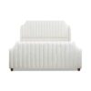 Addison - King Tufted Panel Bed Frame - Cloud White - Image 3