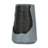 Indoor Outdoor Polyresin Water Fountain, Unique Broken Urn Fountain Chic Dynamic Modern Design With Light For Garden, Lawn, Backyard, Porch - Gray - Image 2