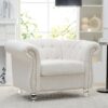 1 Seater Sofa For Living Room - White - Image 2