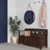 Amherst - Entryway Storage Bench - Natural Aged Brown - Image 6