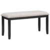 6 Piece Dining Table Modern Style With 4 Chairs & 1 Bench, Table With Marbled Veneers Tabletop And V-Shaped Table Legs - White - Image 14