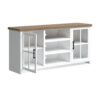 Hampton - TV Stand Console For TVs Up To 80" - Jasmine Whitewash / Barnwood - Image 3