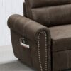 Hugo - Reversible Sleeper Sectional Sofa Chaise With USB Charger - Brown - Image 4