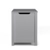 Kids Wooden Toy Box Storage With Safety Hinged Lid For Ages 2+ - Gray - Image 22