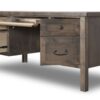 Joshua Creek - Executive Desk - Barnwood - Image 3