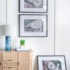 Rope Wall Art With Frame, Wall Decor For Living Room (Set of 3) - White / Black - Image 4