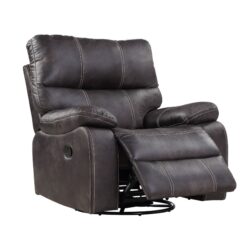 Hooper - Swivel Gliding Recliner - Gray