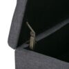 Dover - Square Coffee Table Storage Ottoman - Slate Gray - Image 7