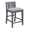 Graham - 20" Upholstered Seat Counter Height Chair (Set of 2) - Gray - Image 2