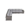 Outdoor Wicker Patio Sofa Quick Setup Pre Assembled Patio Furniture - Gray Mix - Image 3