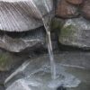 Indoor Outdoor Stone Water Fountain, 4 Tier Polyresin Cascading Rock Bowl Freestanding Fountain With LED Ligh - Gray - Image 7