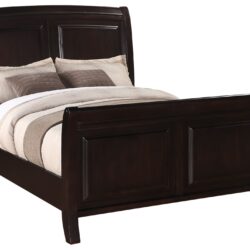King Bed Transitional - Rich Cappuccino