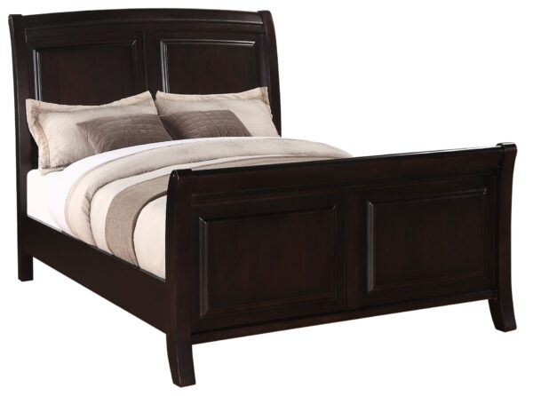 King Bed Transitional - Rich Cappuccino