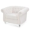 1 Seater Sofa For Living Room - White - Image 5