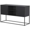 Modern Sideboard Buffet With Plenty Of Storage Space, Anti-Tilt Mechanism, Elegant Handles, Silent Magnetic Closure And Eco-Friendly Finish For Kitchen, Dining Room And Living Room - Black - Image 14