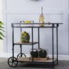 Shelf With Wheel - Black / Brown - Image 14