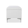 Madelyn - Modern Storage Bench - Bright White Dye - Image 7
