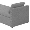 Modern Upholstered Chaise Lounger Daybed With Pillows Small Single Daybed, No Mattress Needed, Perfect For Living Rooms & Home Office, Linen Fabric - Gray - Image 6