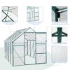 6X10Ft Polycarbonate Greenhouse Raised Base And Anchor Aluminum Heavy Duty Walk-In Greenhouses For Outdoor Backyard In All Season - Green - Image 5