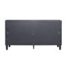 Accent Cabinet 4 Door Wooden Cabinet Sideboard Buffet Server Cabinet Storage Cabinet, For Living Room, Entryway, Hallway, Office, Kitchen And Dining Room - Matte Black - Image 9