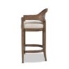 Americana - Mid-Century Modern Cane Back Counter Stool - Taupe Beige Textured Weave - Image 3