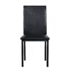 5 Piece Dinning Set With Faux Marble Top, Table & 4 Chairs - Black - Image 12