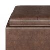 Avalon - 5 Piece Storage Ottoman - Distressed Chestnut Brown - Image 7