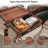 4 Piece Luggage Set Suitcase Set, Abs Hard Shell Lightweight Expandable Travel Luggage With 4 Packing Cubes, Tsa Lock, Spinner Wheels (16 / 20 / 24 / 28) - Coffee - Image 3