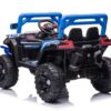 12V7A*1 30W*4 One Button Start, Forward And Backward, High And Low Speed, Music, Front Light, Power Display, Two Doors Can Open, 2.4G R / C, Seat Belt Four Wheel Absorber Kids Ride On Car - Blue - Image 4
