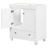 Bathroom Vanity With Sink, Combo, Cabinet With Doors And Drawer, Solid Frame And MDF Board - White - Image 20