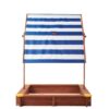 Kids Sandbox With Cover, Sand Box With Adjustable Canopy, Large Outdoor Cedar Sandpit For Backyard Play - Reddish Brown - Image 11