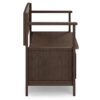 Amherst - Entryway Storage Bench - Farmhouse Brown - Image 4
