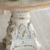Cake Stand, Wood Cake Plate With Magnesium Base - Cream / Brown - Image 8