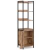 Kelsey - Narrow Bookshelf With Cabinet - Natural - Image 3