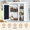 Bathroom Medicine Cabinet With Mirror, Wall Mounted Mirror Cabinet & Storage Organizer, Over The Toilet Storage White Storage Cabinet For Bathroom - White - Image 7