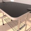 Professional Dog Pet Grooming Table Large Adjustable Heavy Duty Portable With Arm & Noose & Mesh Tray - Black - Image 14