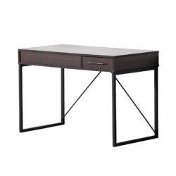 Juno - Wood Lift Top Desk With Hidden Storage And Drawer - Dark Brown