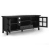 Acadian - TV Media Stand - Black - Image 3