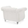 1 Seater Sofa For Living Room - White - Image 9